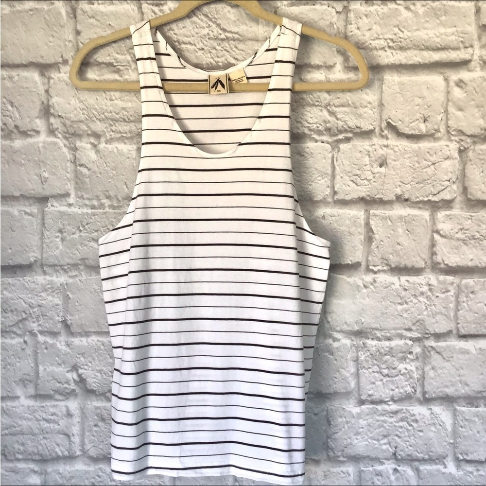 Sleevelesss Strip Summer Tank Size XS